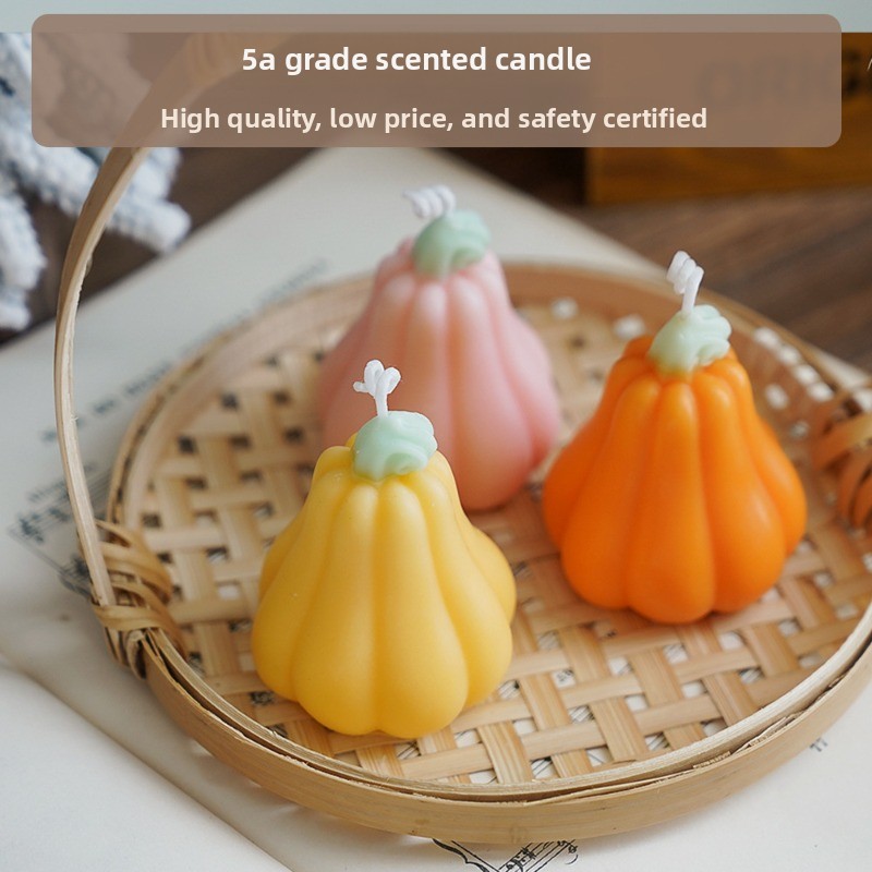 เทียนหอมรูปฟักทองแฮนด์เมดสำหรั - Home Fragrance Gift บทวิจารณ์และราคา
