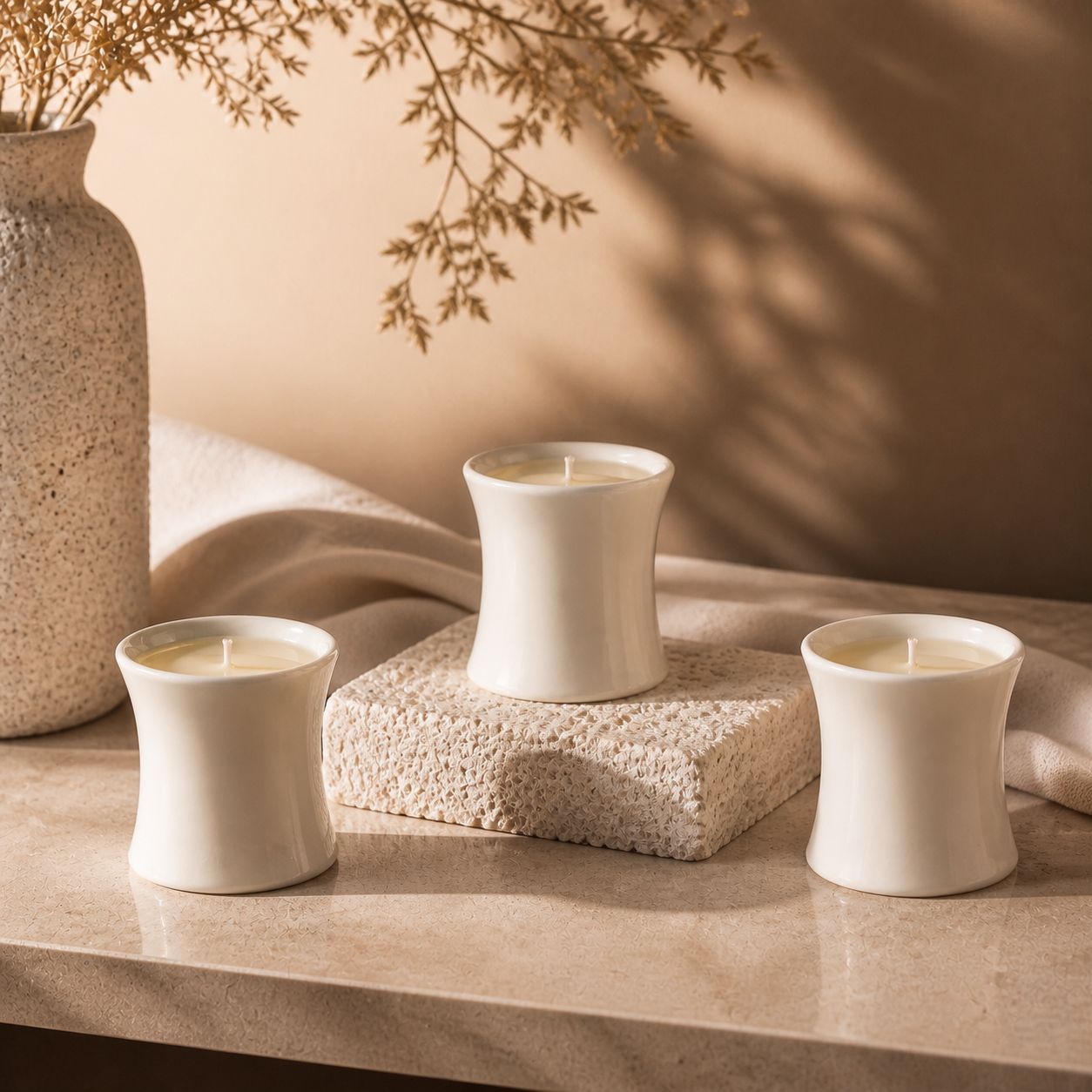 เทียนหอมไขถั่วเหลืองในถ้วยเซรา - Home Fragrance Usa บทวิจารณ์และราคา